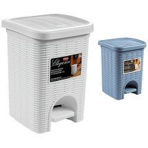 Pattumiera a pedale 'elegance' lt. 6 - colore bianco
