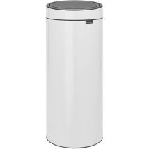 Touch Bin New Pattumiera, Metallo, Bianco, 30 litri - Brabantia