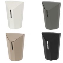 Pattumiera bagno plastica coperchio basculante 6,5Lt cestino spazzatura vari col, 'Grigio'