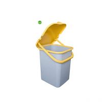 Pattumiera Belli e Forti premi' giallo 35,5 x 32 x 30 cm