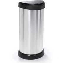Pattumiera a Pedale Deco Ovale 40 l Argento Curver