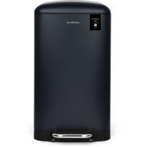 Pattumiera da cucina a pedale in acciaio inox n ° 709 Capacità 30 l, blu scura - Blu