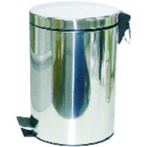 Pattumiera in acciaio inox con pedale - lt.3 cm.16,8x25,7h.