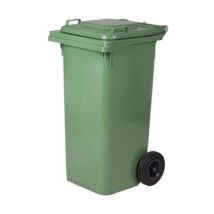 Pattumiera Lt.120 Con Ruote Verde I.c.s.