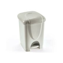 Pattumiera a pedale 6L grigio – 30 x 20,5 x 23 cm – MHOME