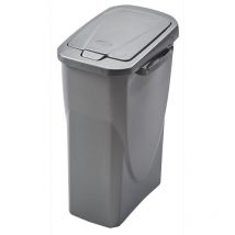 Pattumiera per raccolta differenziata Colore antracite 15 Litri ecobin 22x31x42 cm 15 Litri Colore Antracite