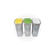 Pattumiera per raccolta differenziata lt 35 cm 25x35x53h pz 6 colore: giallo