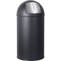 Pattumiera Retro 50 l Nero Opaco Practo Home