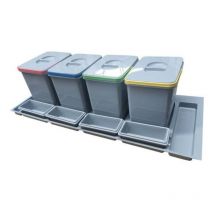 Pattumiera sottolavello 4 contenitori PRATIKO1200 e quattro vaschette