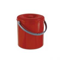 Pattumiera Eureka Rossa 25 Litri con Coperchio - Stefanplast