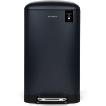 Pattumiera da cucina a pedale Acciaio inox n ° 871 Grande capacità di 40 l, Blu scuro - Blu