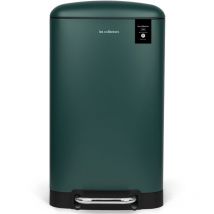 Les Collectors - Pattumiera da cucina a pedale Acciaio inox n ° 863 Grande capacità di 40 l, verde scuro - Verde scuro