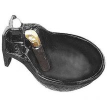 Suevia - patura Bebedero Vacuno 61 Eco Hierro Fundido, Lacado en Negro, Válvula de Tubo