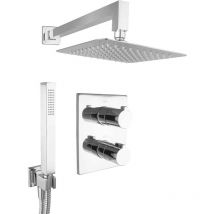 Regendusche Dusche Komplett Set Duschsystem Unterputz 20cm Hochwertig - Paulgurkes