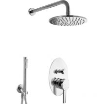 Paulgurkes - Regendusche Komplett Set Unterputz Regenwalddusche 20cm
