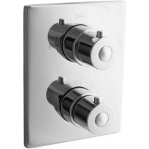 Thermostat Brausebatterie Unterputz Armatur Eckig Duscharmatur - Paulgurkes