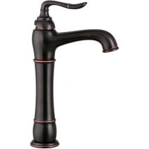 Paulgurkes - Waschtischarmatur Antik Lang Schwarz Für Aufsatzwaschbecken