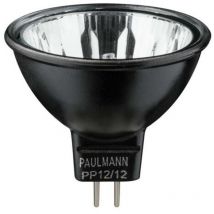 832.12 Bombilla GU5,3 Halógena Akzent 12v 2900K - 4000H - Aluminio negro - blanco, blanca - Paulmann