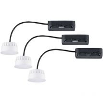 Paulmann 92477 Lampada LED da incasso Kit da 3 LED (monocolore) 19.5 W Satinato