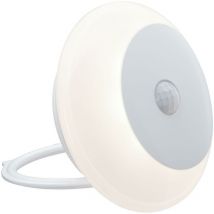 Paulmann luce notturna tonda a led con sensore di movimento 0,7w luce calda 3000k a batteria colore bianco 92492