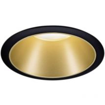 Paulmann 93403 Cole Coin Lampada da incasso led (monocolore) 6 w Nero, Oro