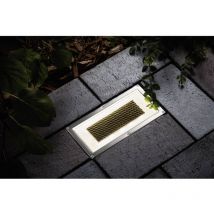 93775 Box Lampada solare da incasso 0.6 w Bianco caldo acciaio inox, Trasparente - Paulmann