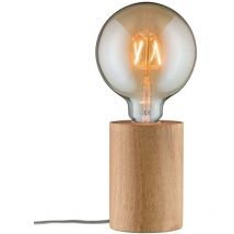 Tischleuchte Neordic Talin E27, holz, dimmbar Tischleuchte - Paulmann