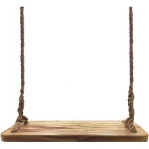 Paulownia-Holzschaukel mit 3,7 m langem Seil, 60 cm x 20 cm x 3 cm, Schaukel für Kinder und Erwachsene, Gartenbaum