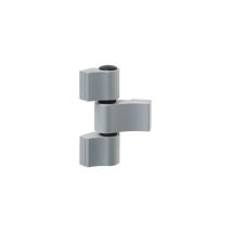 Paumelle 3 lames loira + - Entraxe : 67 - a : 20,5 - Teinte : Blanc 9010 - Aspect : Brillant Fapim