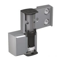 Dr.hahn - Paumelle 2 lames pour menuiserie aluminium sans fixation axe à 36 mm entraxe 62,5 mm argent satiné - hahn