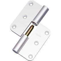 Paumelle Blanc 80/80 Fermee Droite