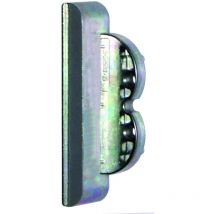 Paumelle bouts ronds à bague coudée TORBEL - 140x70x80 mm - Coudage 90/100° - Gauche - J533010