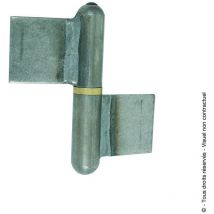 Paumelle de grille à souder soudée nœuds arrondis tangente Sens : Droite - Dimension (mm) : 70