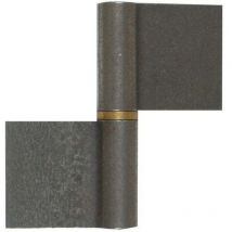 Paumelle de grille acier brut, H.80 x L.80 x P.15 mm - Afbat
