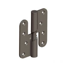 Paumelle Helicoïdale - Bouts Ronds - Noeud Plat Ø16 Bague Inox - Gau Che 100x86
