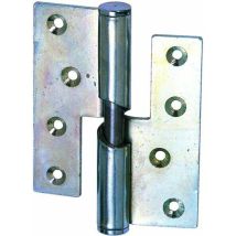 Paumelle hélicoïdale en zinc 100 x 85 mm – Quincaillerie – Hauteur, Finition métal, Matières, Sens de l'ouverture, Largeur