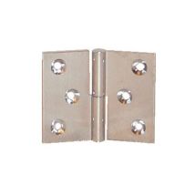 Notre Selection - Paumelle Laiton Chromé 50x40mm Gauche Nœud De 6mm Axe Acier - Po5240s03