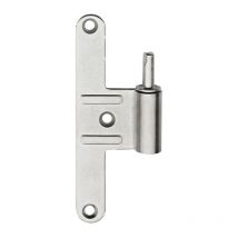 Bourg Industries - Paumelle mâle HB130 - Réglable - Gauche - Zingué argent - Lame centrée - M-789261