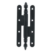 Bros - Paumelle Rustique Acier En 80 X 45 Mm Patiné Verni, Bout Rond, Droite