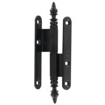 Paumelle rustique contrecoudée acier Bros 110x60x70 - patiné verni - gauche - 23ARG1163