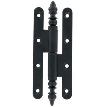 Paumelle standard pour menuiserie bois rustique N1/3 - Hauteur totale : 140 mm - Largeur totale : 55 mm - Sens : gauche Bros
