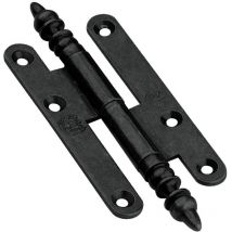 Paumelle À Vase Rustique 140x55 Dte Acier Noir - Bros - 3ard145b