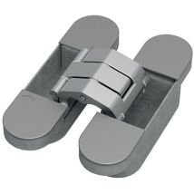Paumelle Technique Invisible Tyo - Charge 60-80 Kg - Par Carton De 3 - Zamak - Finition Blanc Mat Ral 9016 - Arlu