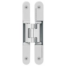Paumelle Tectus 240 3d Laqué Argent – Charge Max 60kg – Réglable 3d – Pour Portes Intérieures Affleurantes – Boîte De 2 Pièces – Simonswerk