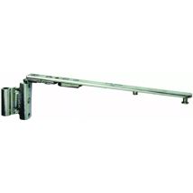 Paumelle Zingué Blanc Bouts Ronds Nf - 110 X 50 Mm - Gauche