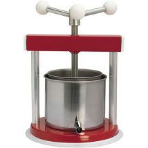 Palumbo - Pressoir en acier à 3 leviers pour presser les raisins, les fruits et les jus naturels - Litri: 3 litri
