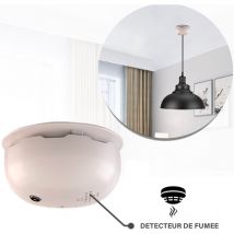 Sampa - Pavillon détecteur de fumée 2 en 1 pour lampe suspension blanc