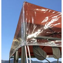 Quick-star - Pavillon Schutzhaube 3x3m Für Doppeldach Wasserdicht Transparent