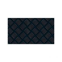 Profer Top - pavimento checker caucho negro 3MM - 1X10 m