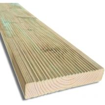 Pavimento in legno decking da esterno 240 cm, sezione 14,5x2,7 cm